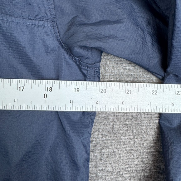 Patagonia Houdini Snap-T Pullover Mens Small Blue Outdoors Packable Rain Gorp - Picture 7 of 9